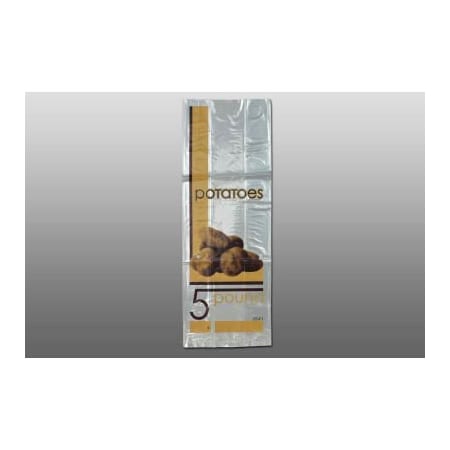 Lk Packaging Vented Printed Potato Bags, 5 lb., 6"W x 16-1/2"L, 1 Mil, Clear, 1000/Pack 10G-6145POT